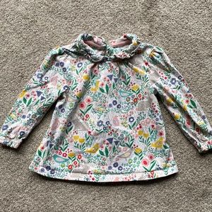 Baby Boden frill collar long-sleeved shirt